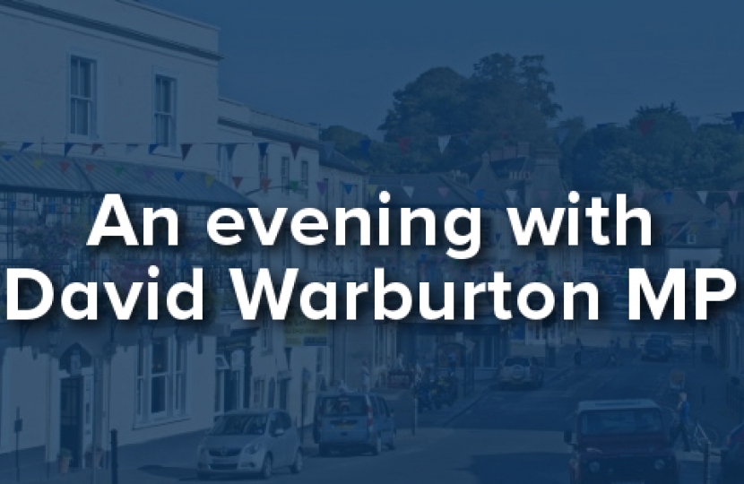 An evening with David Warburton MP